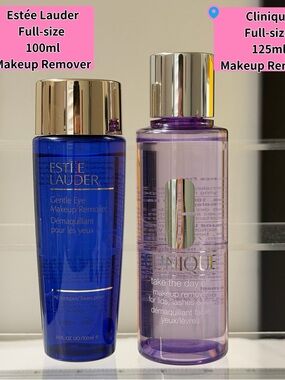 Estee Lauder and Clinique Makeup Remover Duo